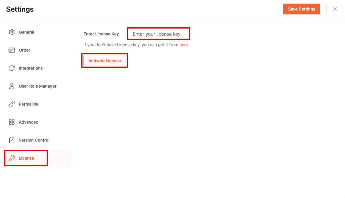 Enter License Key